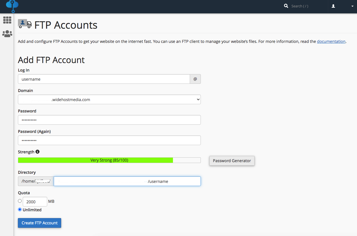 C password file